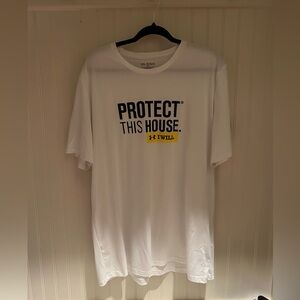 White under armour protect this house shirt